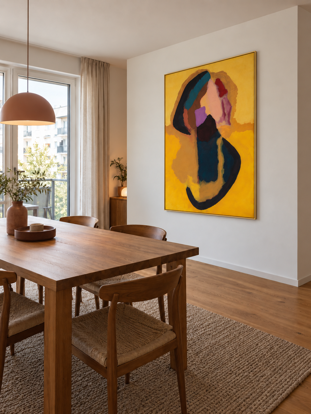Handgemaltes Gemälde „Die Unbekannte“ 120x160cm