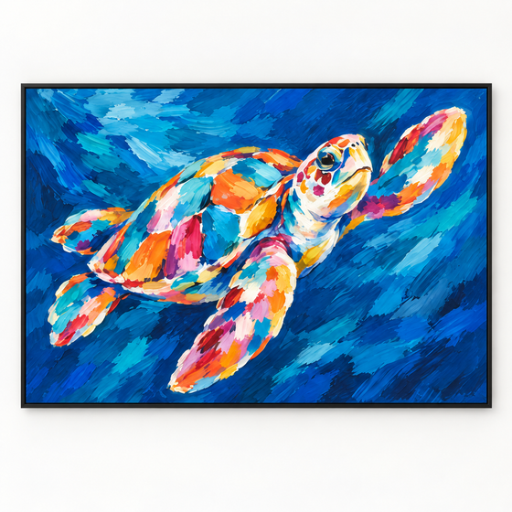 Handgemaltes Gemälde „Meeresreise“ 80x120cm