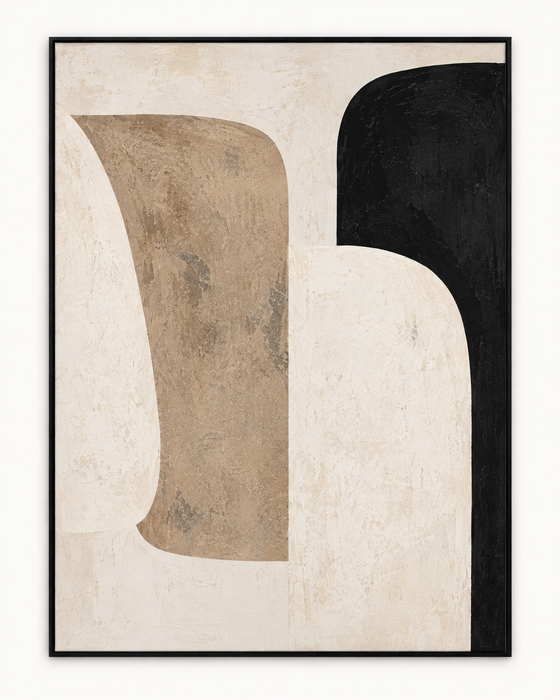 Handgemaltes Gemälde „Sanfte Bögen“ 90x120cm