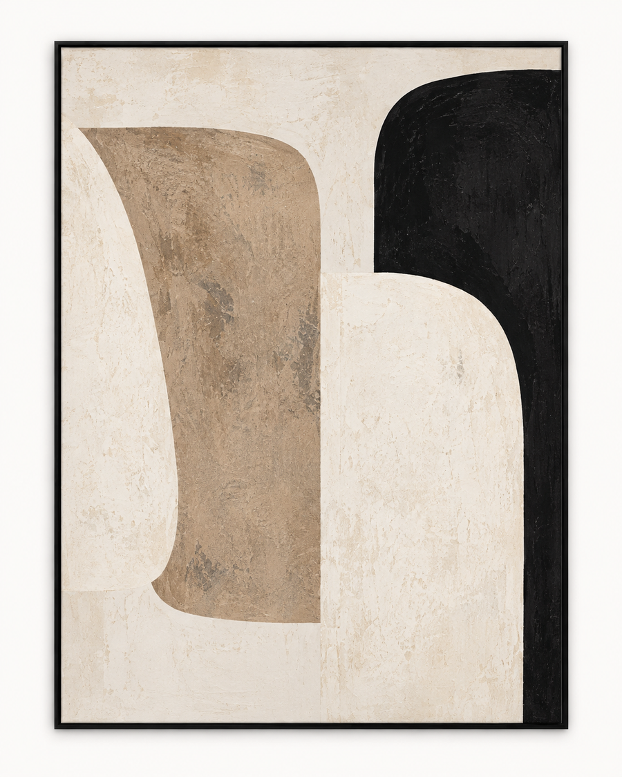 Handgemaltes Gemälde „Sanfte Bögen“ 90x120cm
