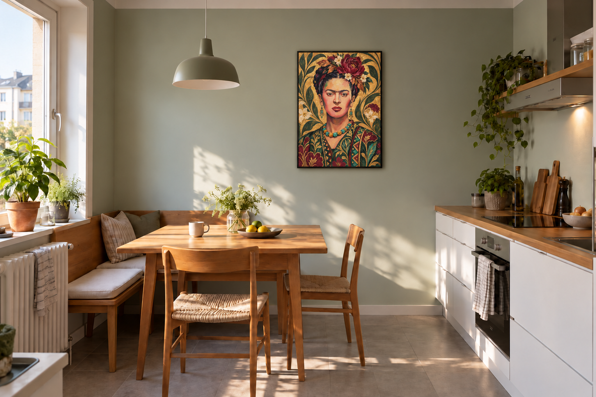 Handgemaltes Gemälde „Mexikanische Muse“ 90x120cm