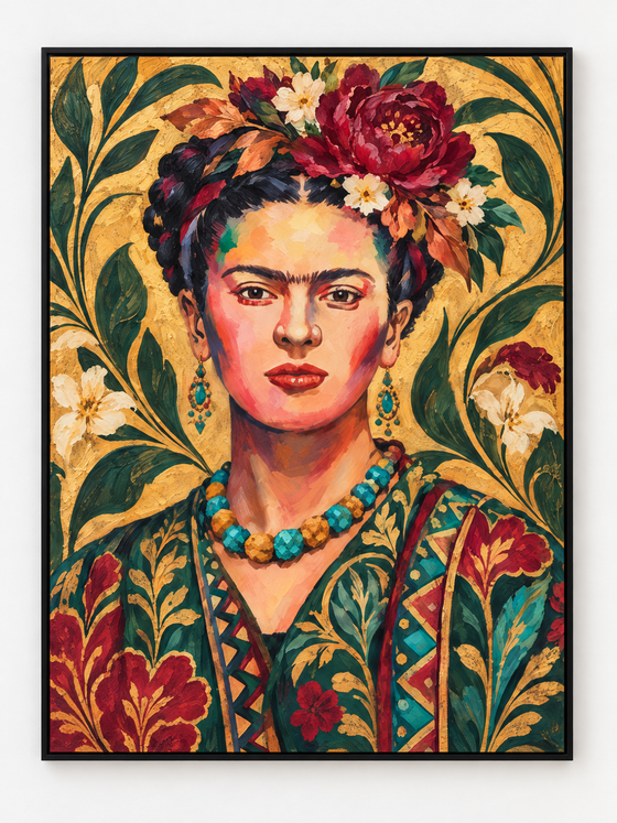 Handgemaltes Gemälde „Mexikanische Muse“ 90x120cm