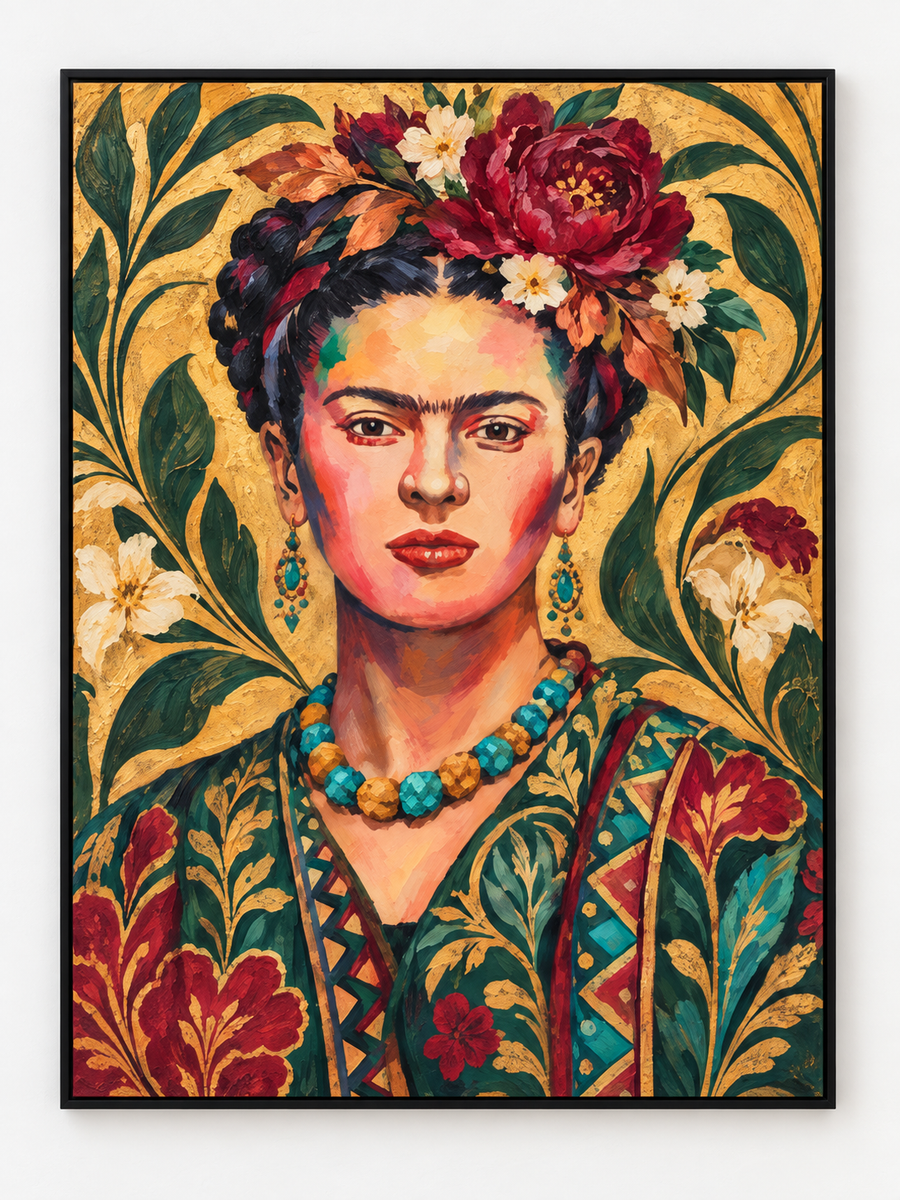 Handgemaltes Gemälde „Mexikanische Muse“ 90x120cm