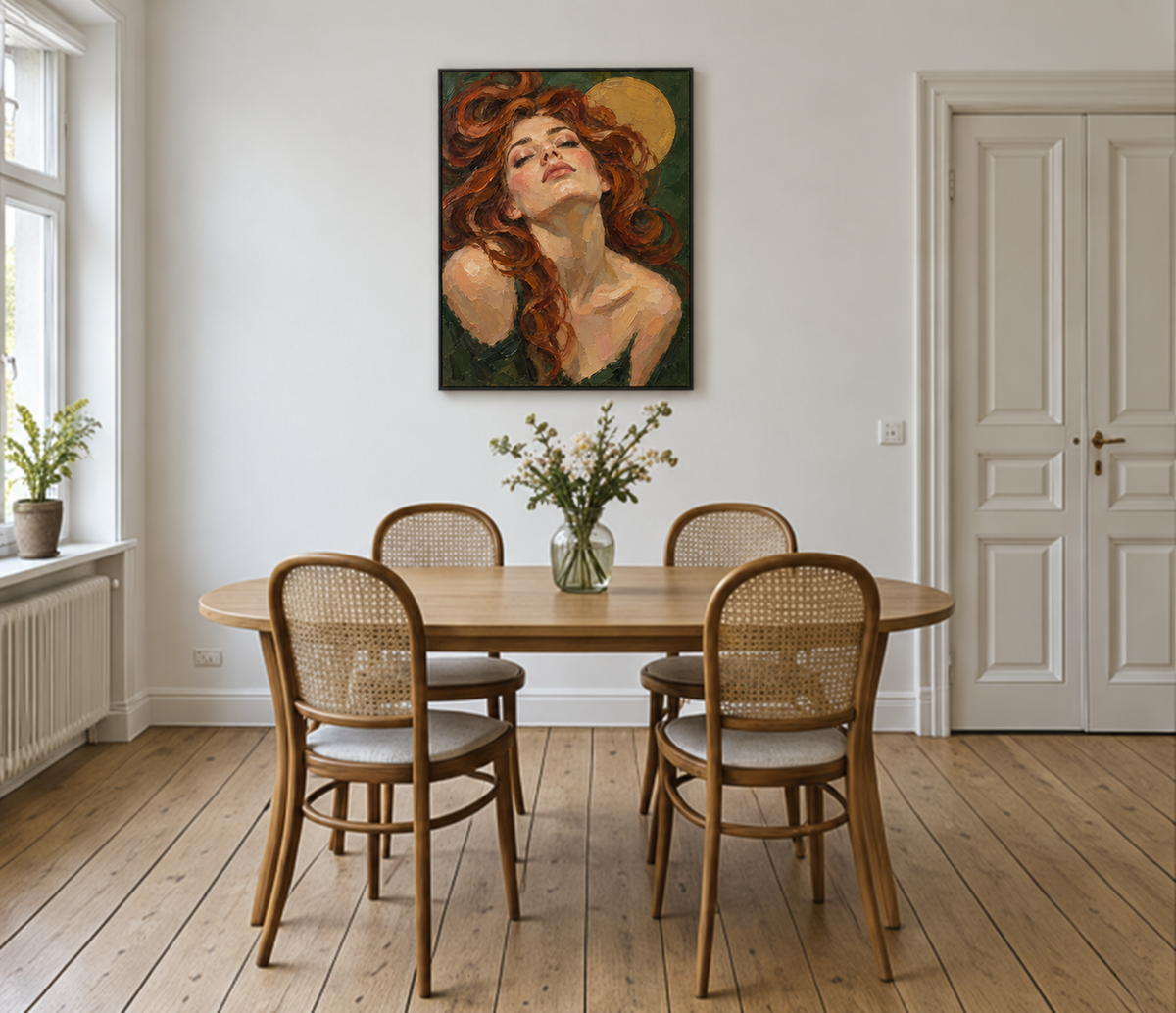 Handgemaltes Gemälde 'Lavendelweg' 90x120cm