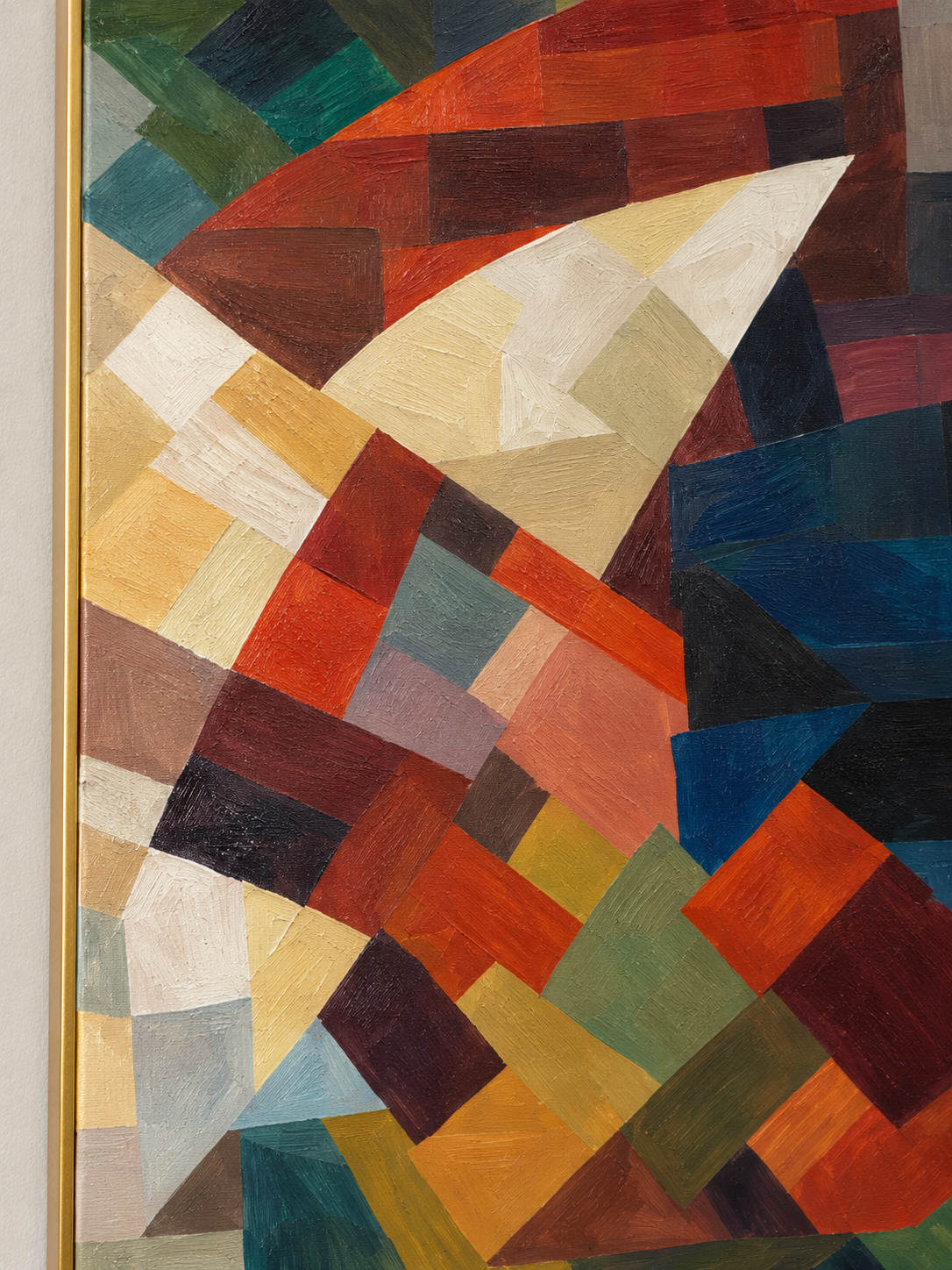 Handgemaltes Gemälde „Farben in Bewegung“ 120x160cm
