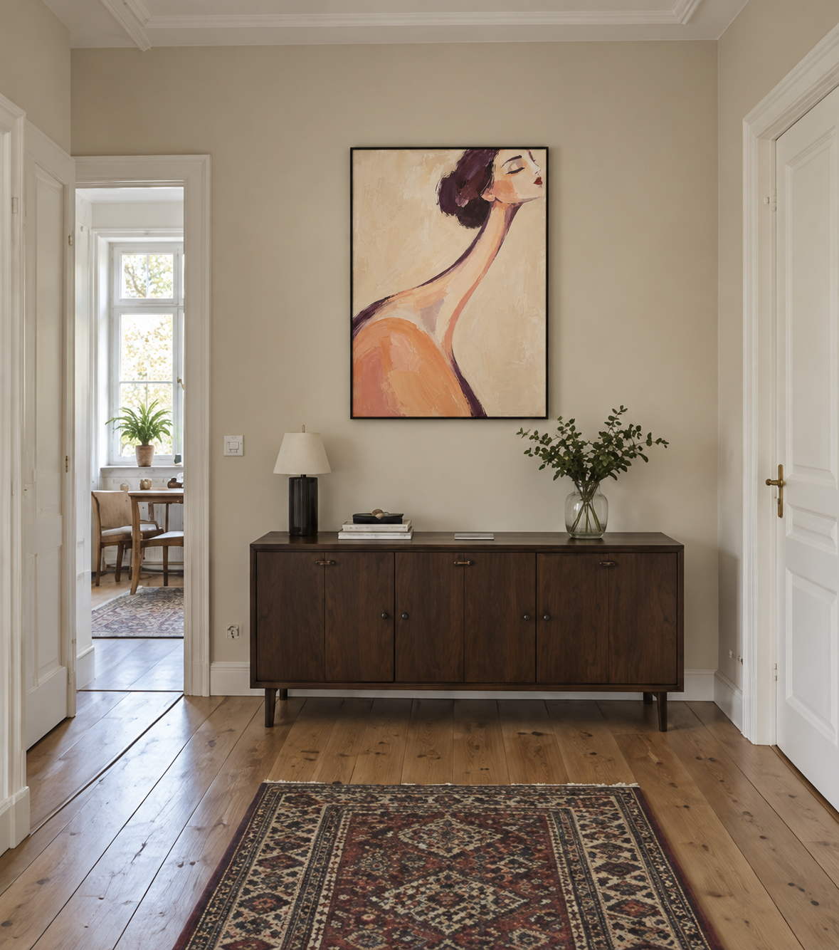 Handgemaltes Gemälde 'Hals über Kopf' 90x120cm