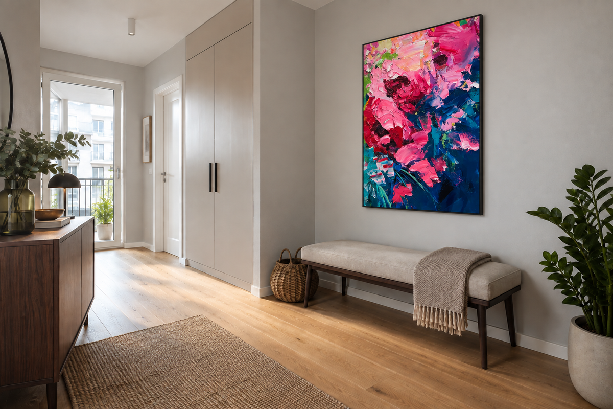 Handgemaltes Gemälde „Blütenrausch“ 90x120cm