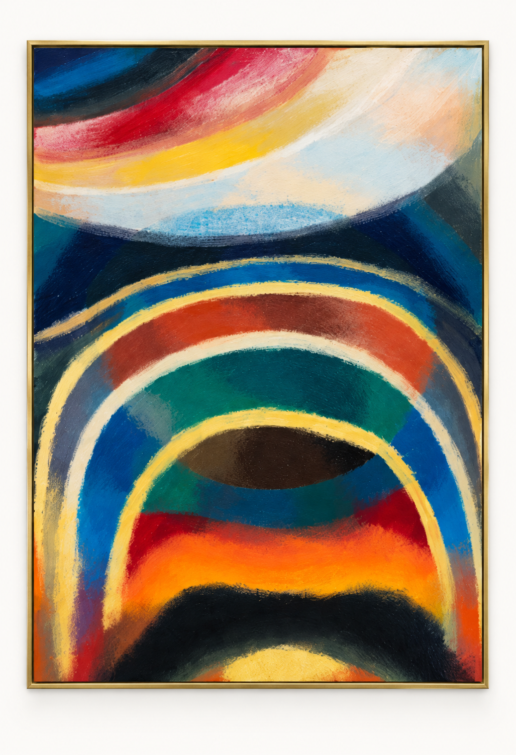 Handgemaltes Gemälde „Abendgold“ 120x160cm