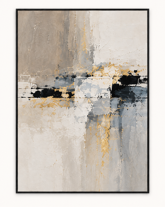 Handgemaltes Gemälde „Nebelgold“ 90x120cm