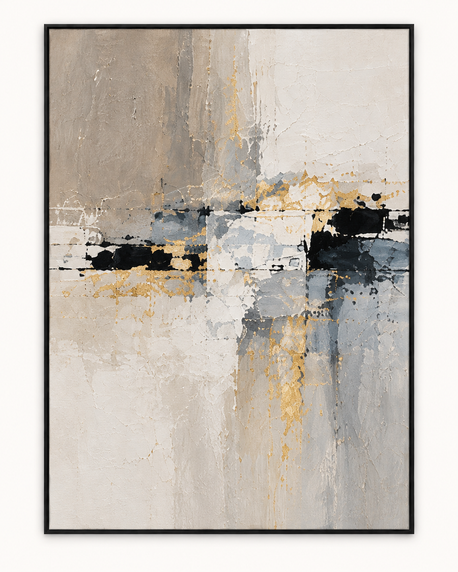 Handgemaltes Gemälde „Nebelgold“ 90x120cm