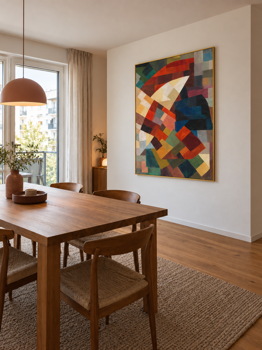 Handgemaltes Gemälde „Farben in Bewegung“ 120x160cm