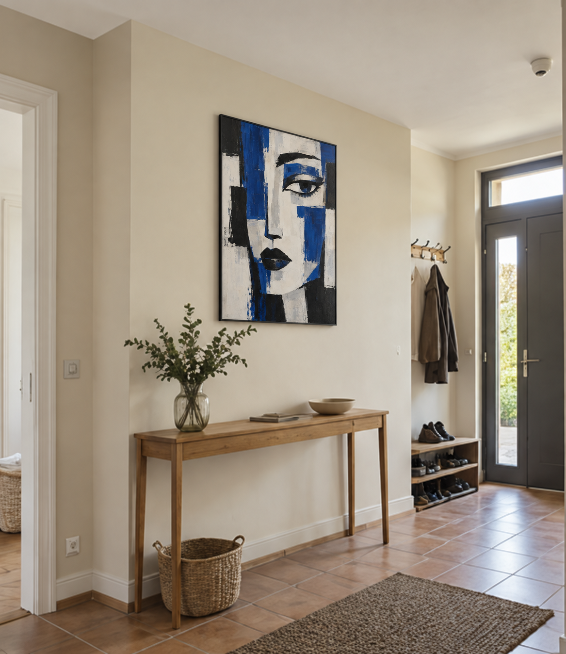 Handgemaltes Gemälde 'Blaue Stunde' 90x120cm