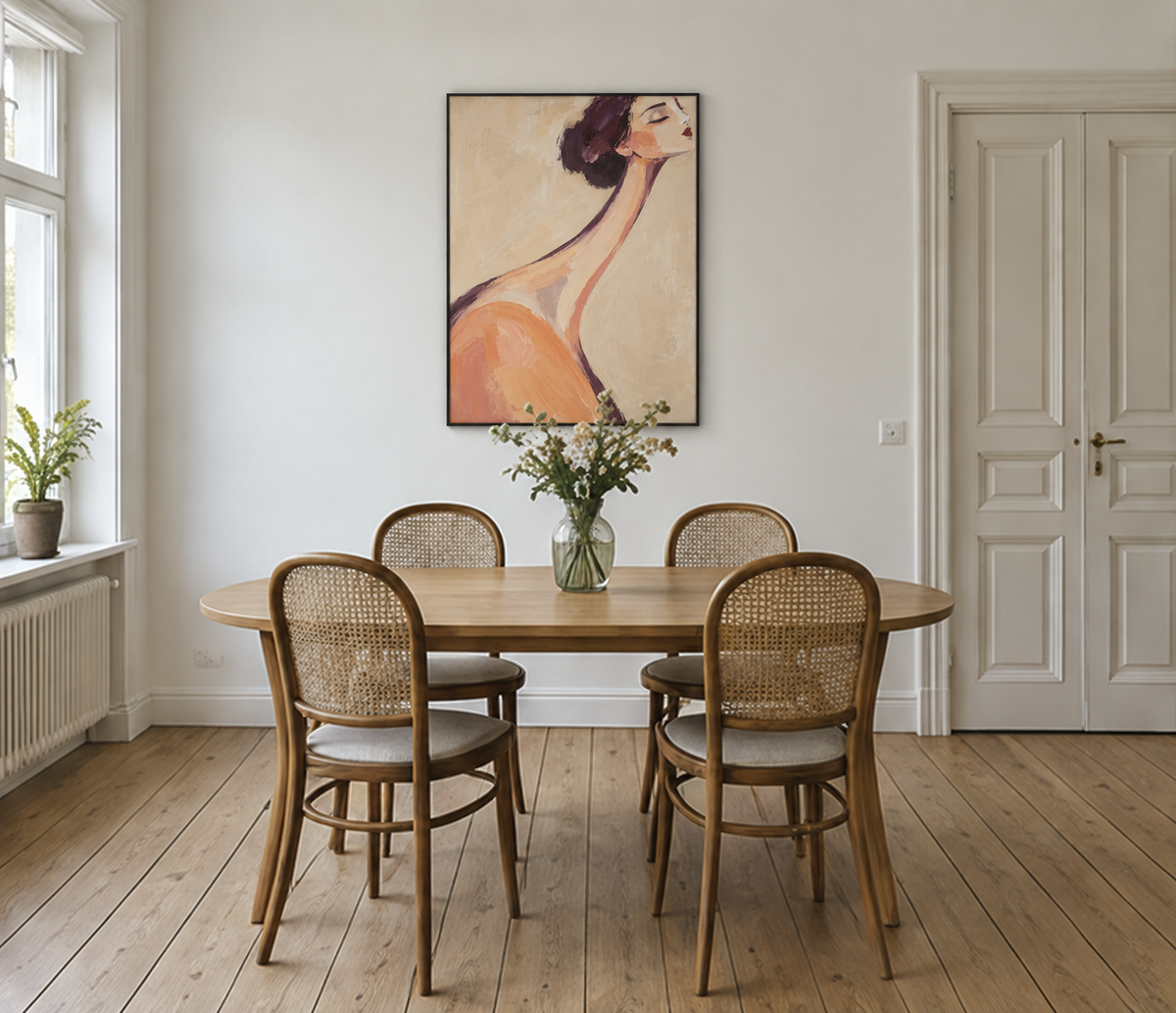 Handgemaltes Gemälde 'Hals über Kopf' 90x120cm