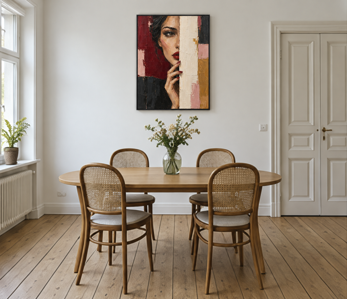 Handgemaltes Gemälde 'Die verborgene Hälfte' 90x120cm