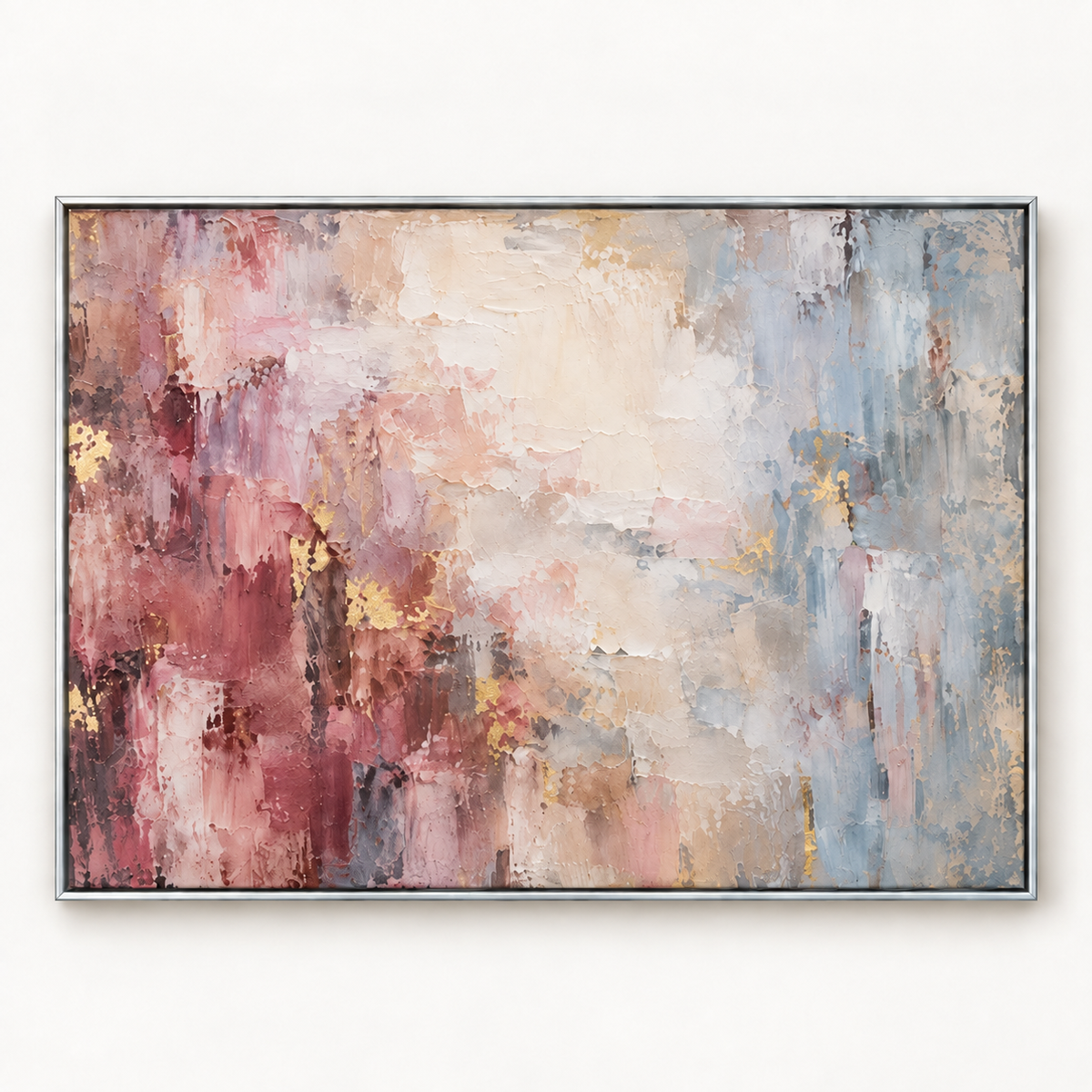 Handgemaltes Gemälde 'ein Traum in Rosa' 100x100cm
