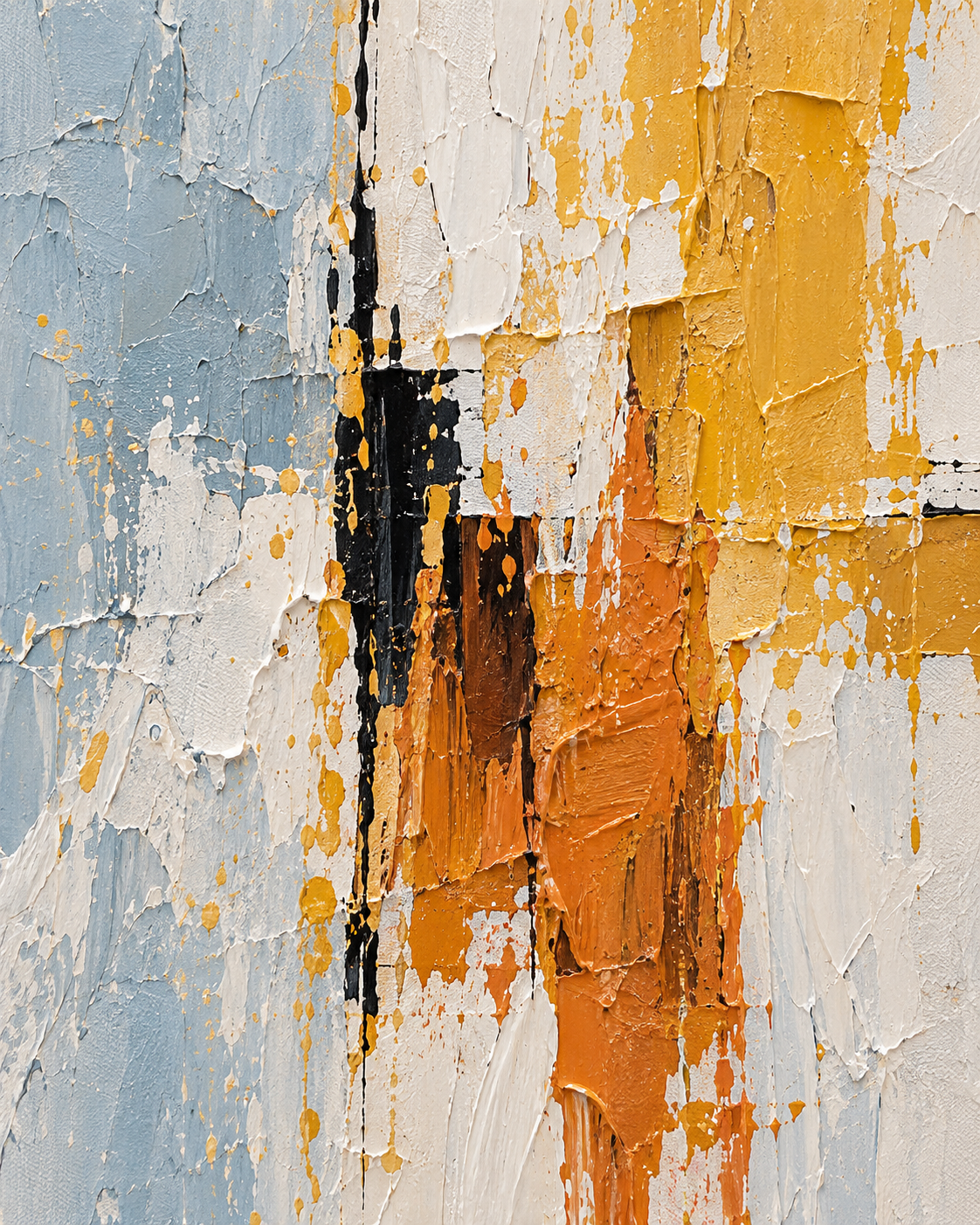 Handgemaltes Gemälde „Sonnenfenster“ 90x120cm