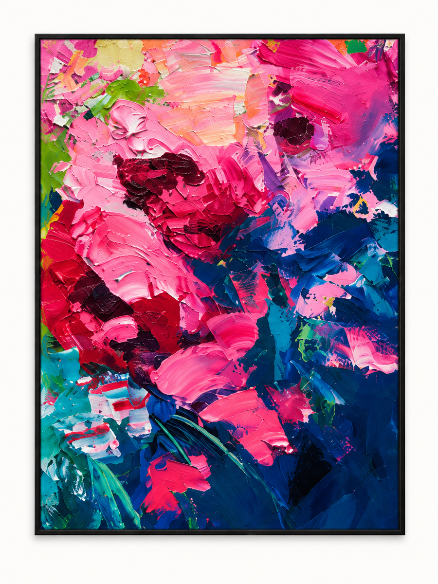 Handgemaltes Gemälde „Blütenrausch“ 90x120cm