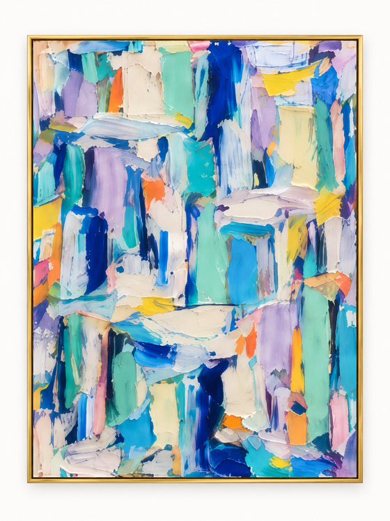 Handgemaltes Gemälde 'colors' 90x120cm