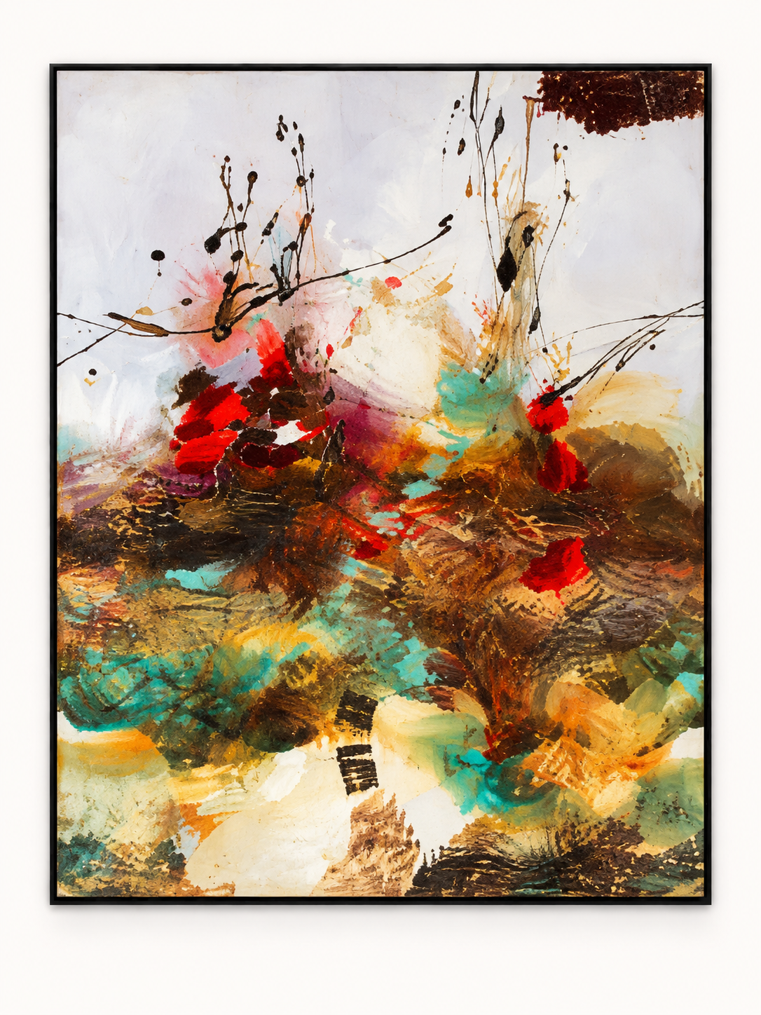 Handgemaltes Gemälde „Wilder Garten“ 120x160cm