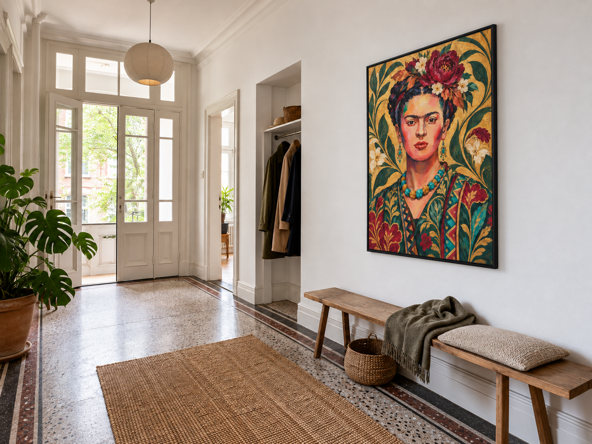 Handgemaltes Gemälde „Mexikanische Muse“ 90x120cm