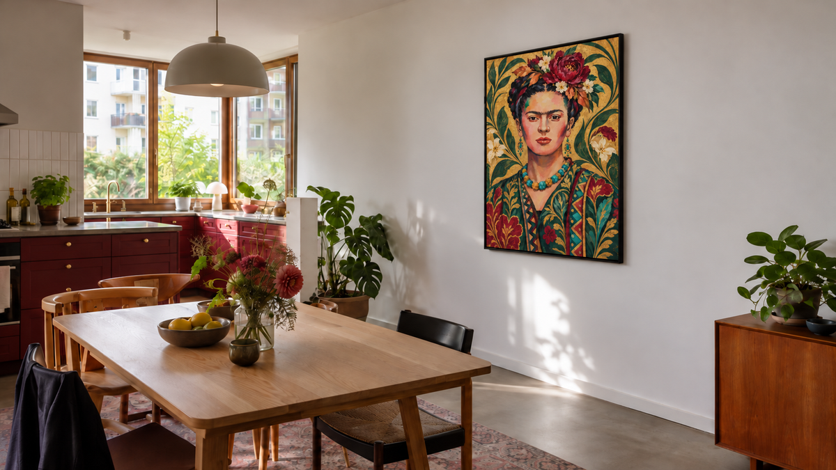 Handgemaltes Gemälde „Mexikanische Muse“ 90x120cm