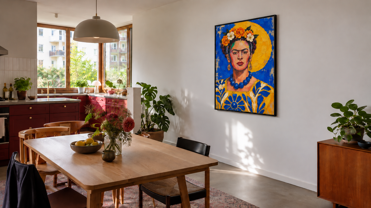 Handgemaltes Gemälde „Sonnengelb“ 90x120cm