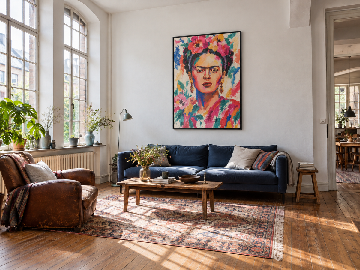 Handgemaltes Gemälde „Blütenzauber“ 90x120cm