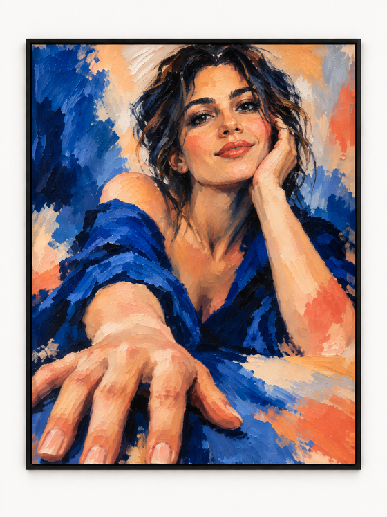 Handgemaltes Gemälde „Ganz nah“ 90x120cm