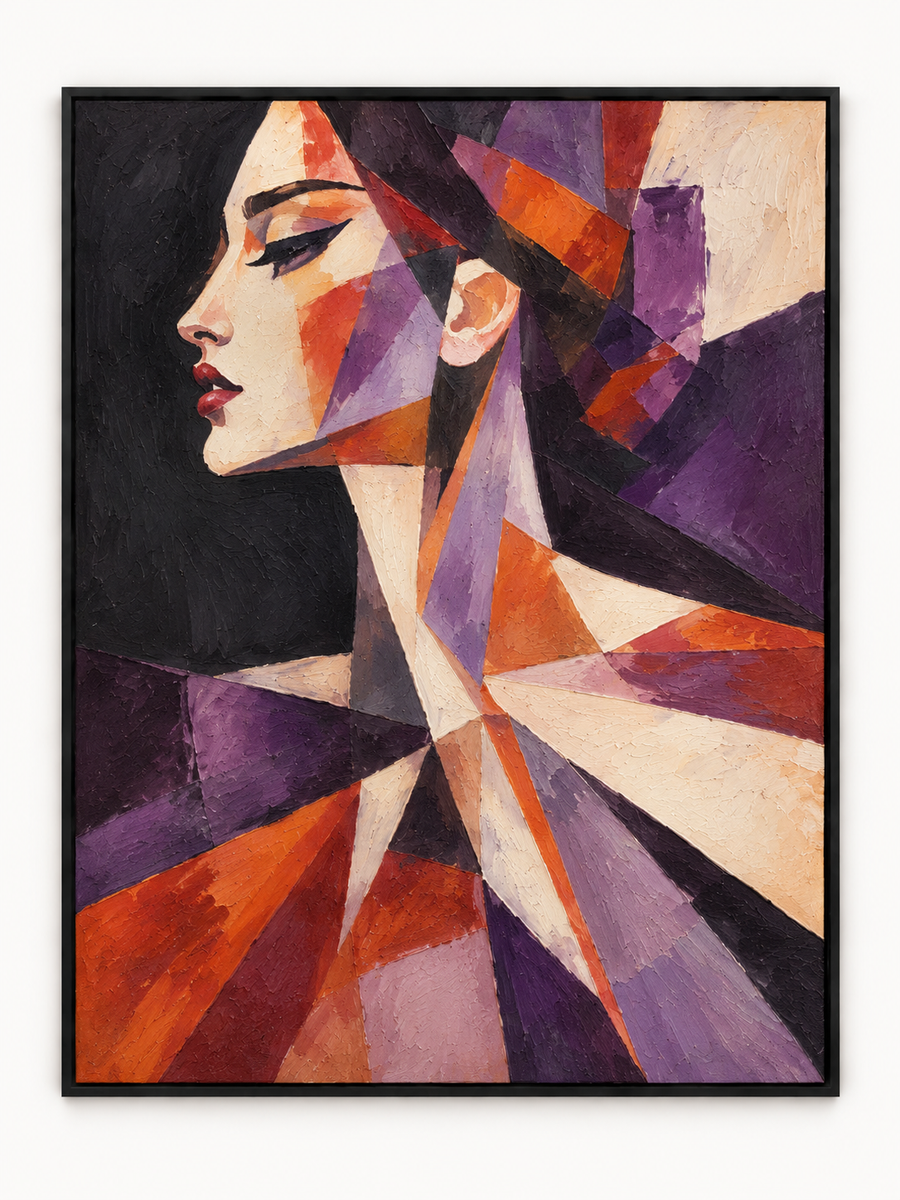 Handgemaltes Gemälde 'Facetten einer Frau' 90x120cm
