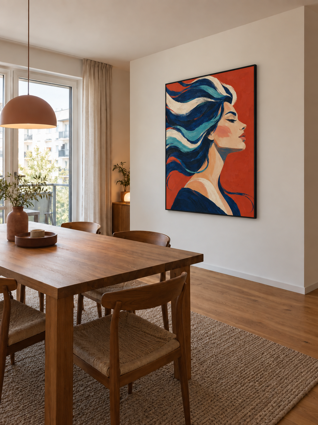 Handgemaltes Gemälde „Frei im Wind“ 90x120cm