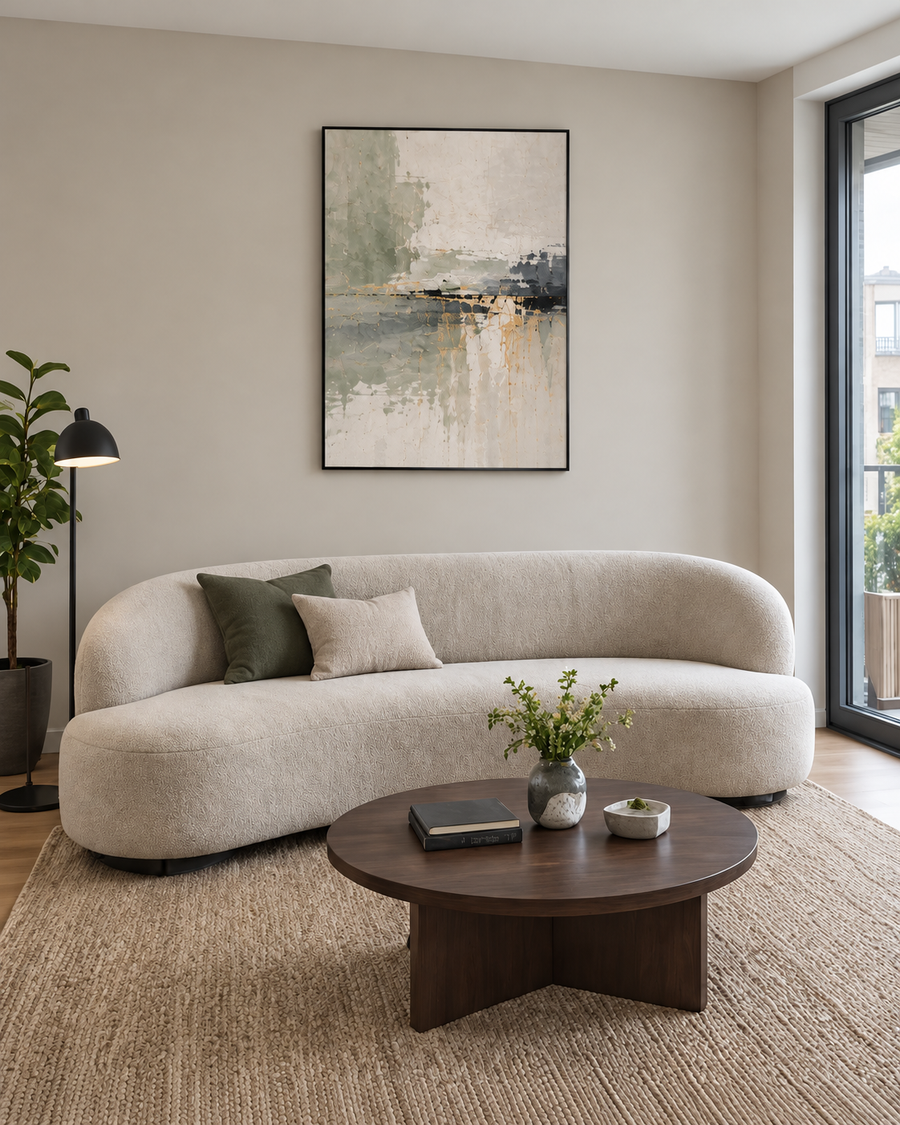 Handgemaltes Gemälde „Salbeihorizont“ 90x120cm