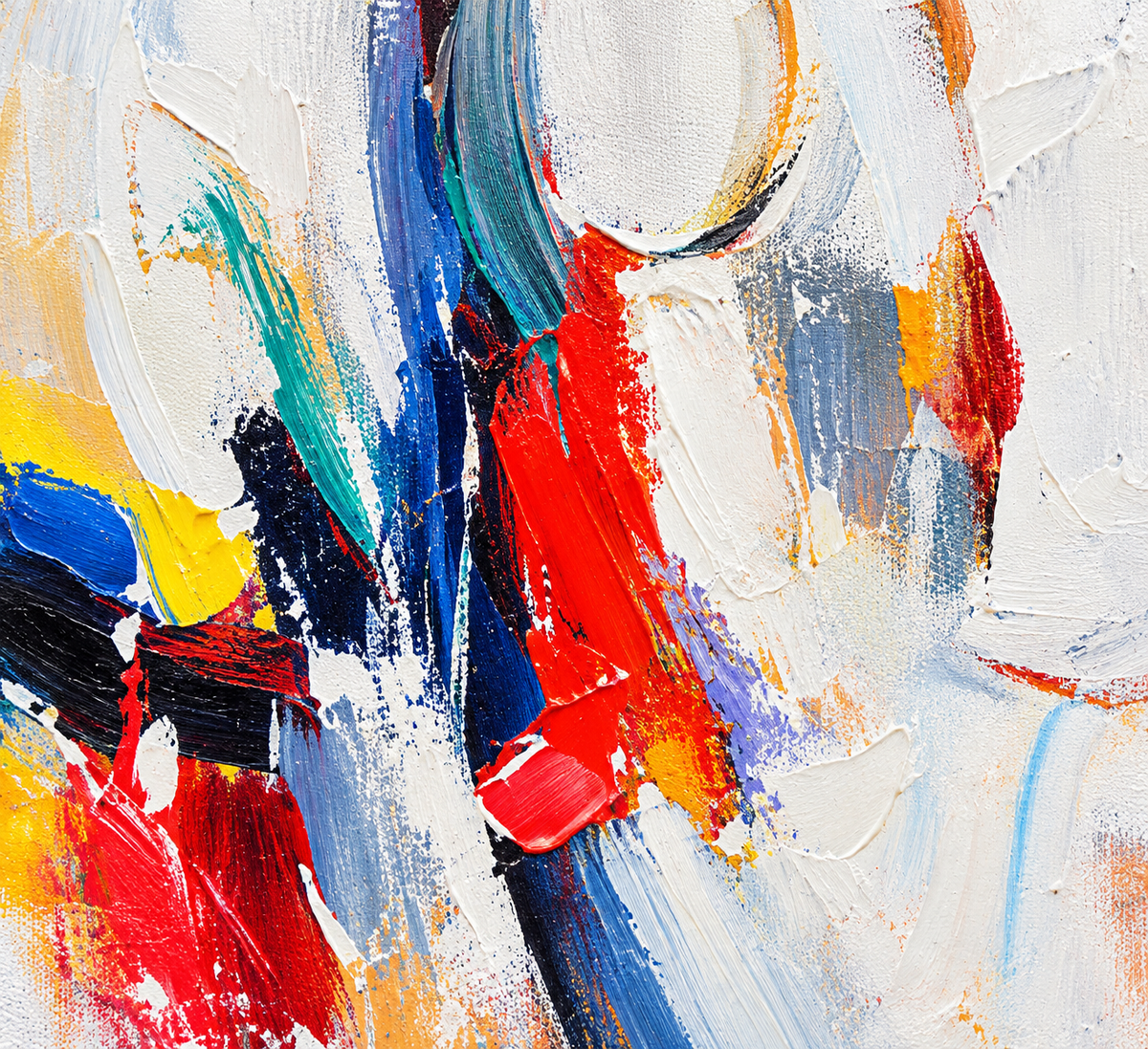 Handgemaltes Gemälde „Freier Schwung“ 90x120cm