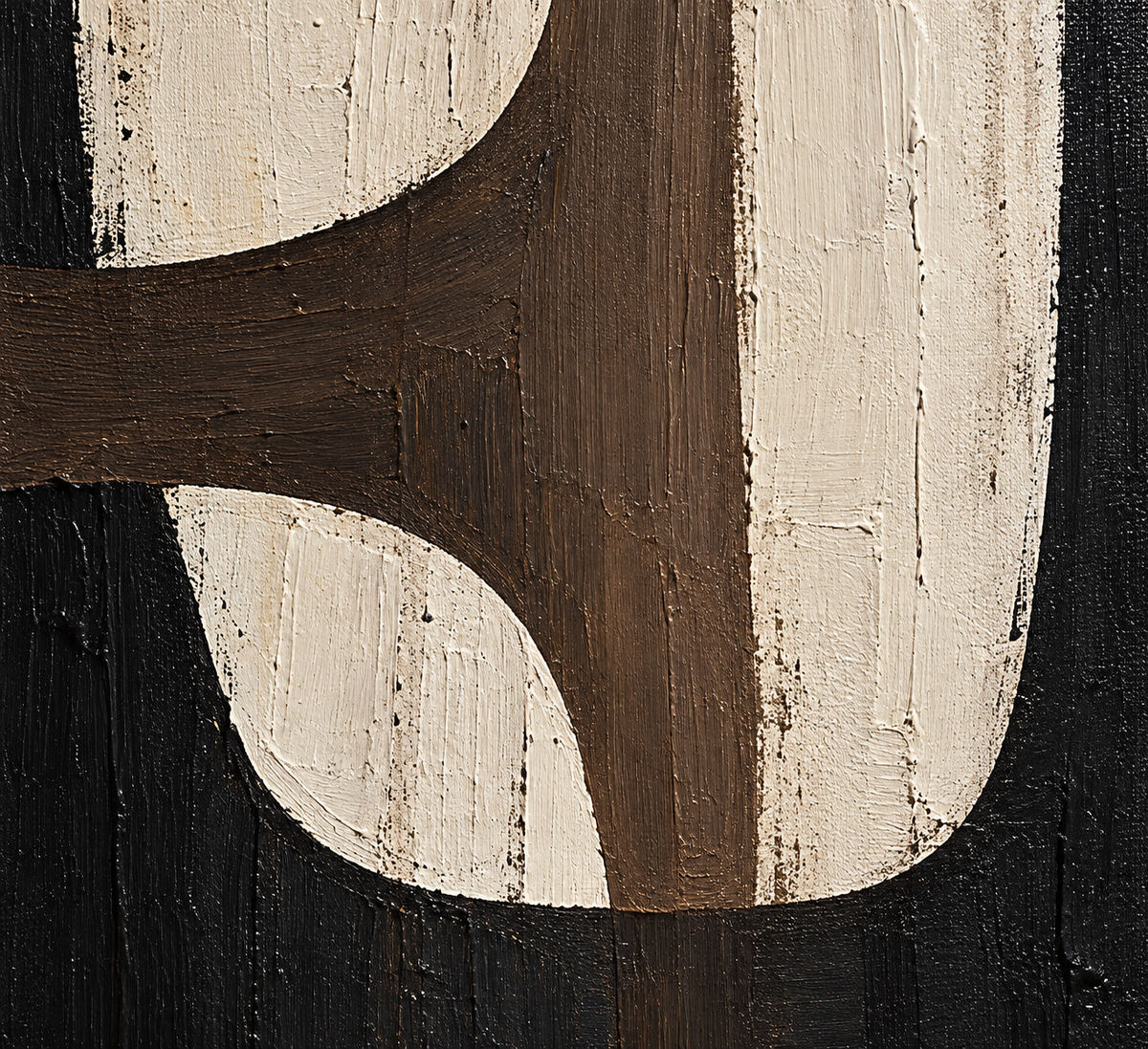 Handgemaltes Gemälde „Formen in Balance“ 90x120cm