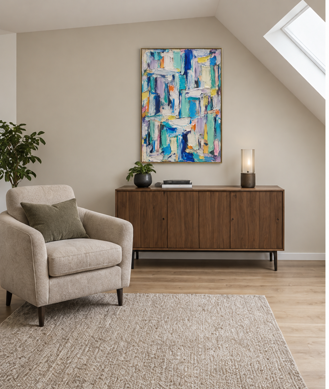 Handgemaltes Gemälde 'colors' 90x120cm