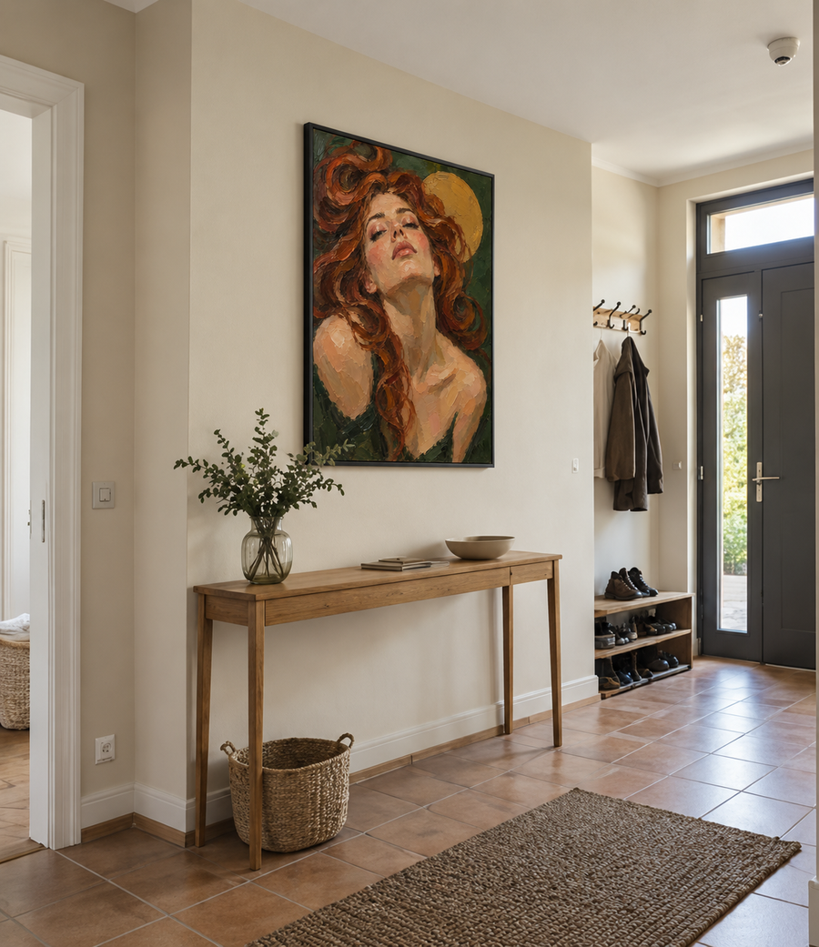 Handgemaltes Gemälde 'Lavendelweg' 90x120cm