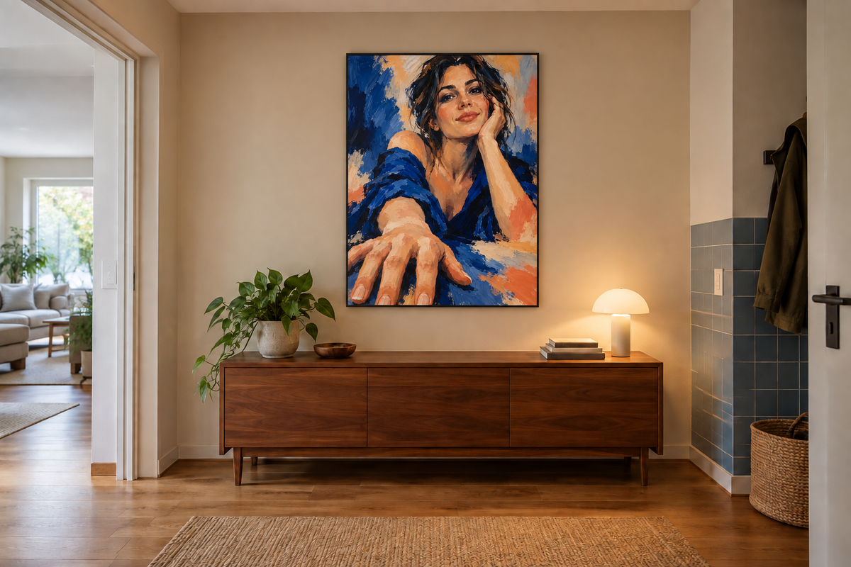 Handgemaltes Gemälde „Ganz nah“ 90x120cm