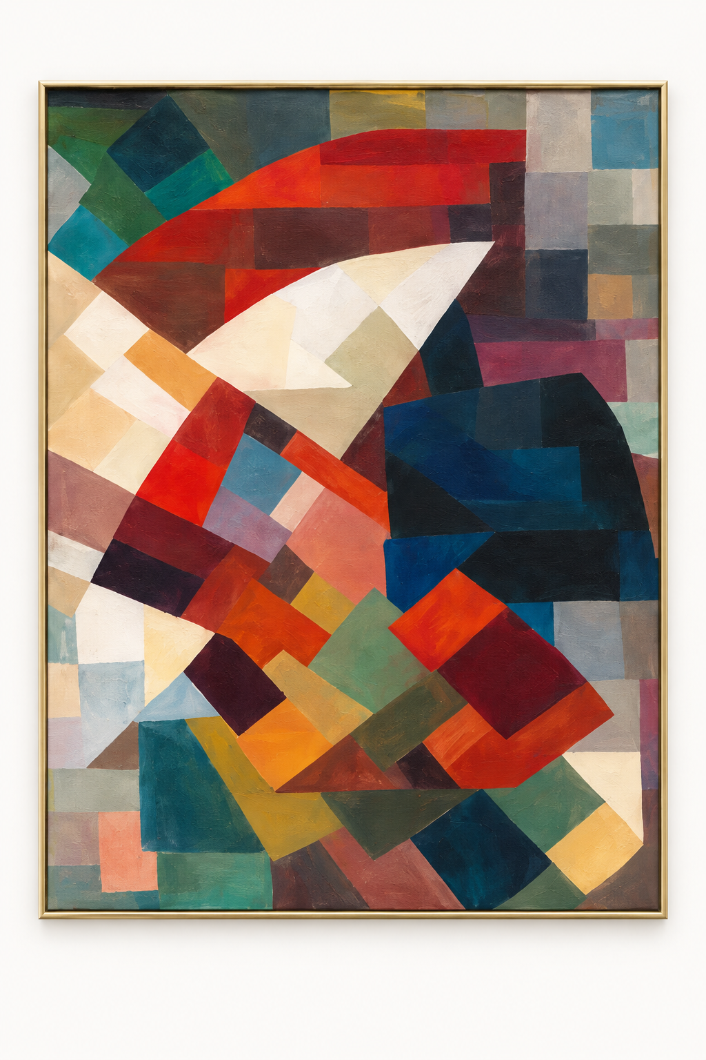 Handgemaltes Gemälde „Farben in Bewegung“ 120x160cm