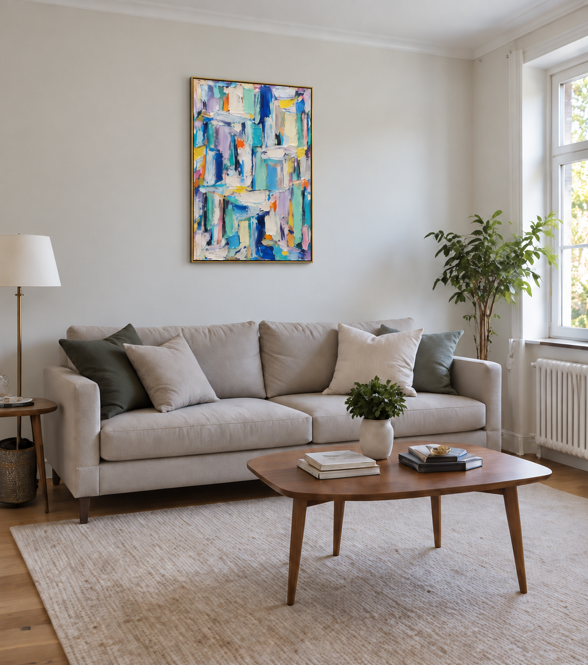Handgemaltes Gemälde 'colors' 90x120cm