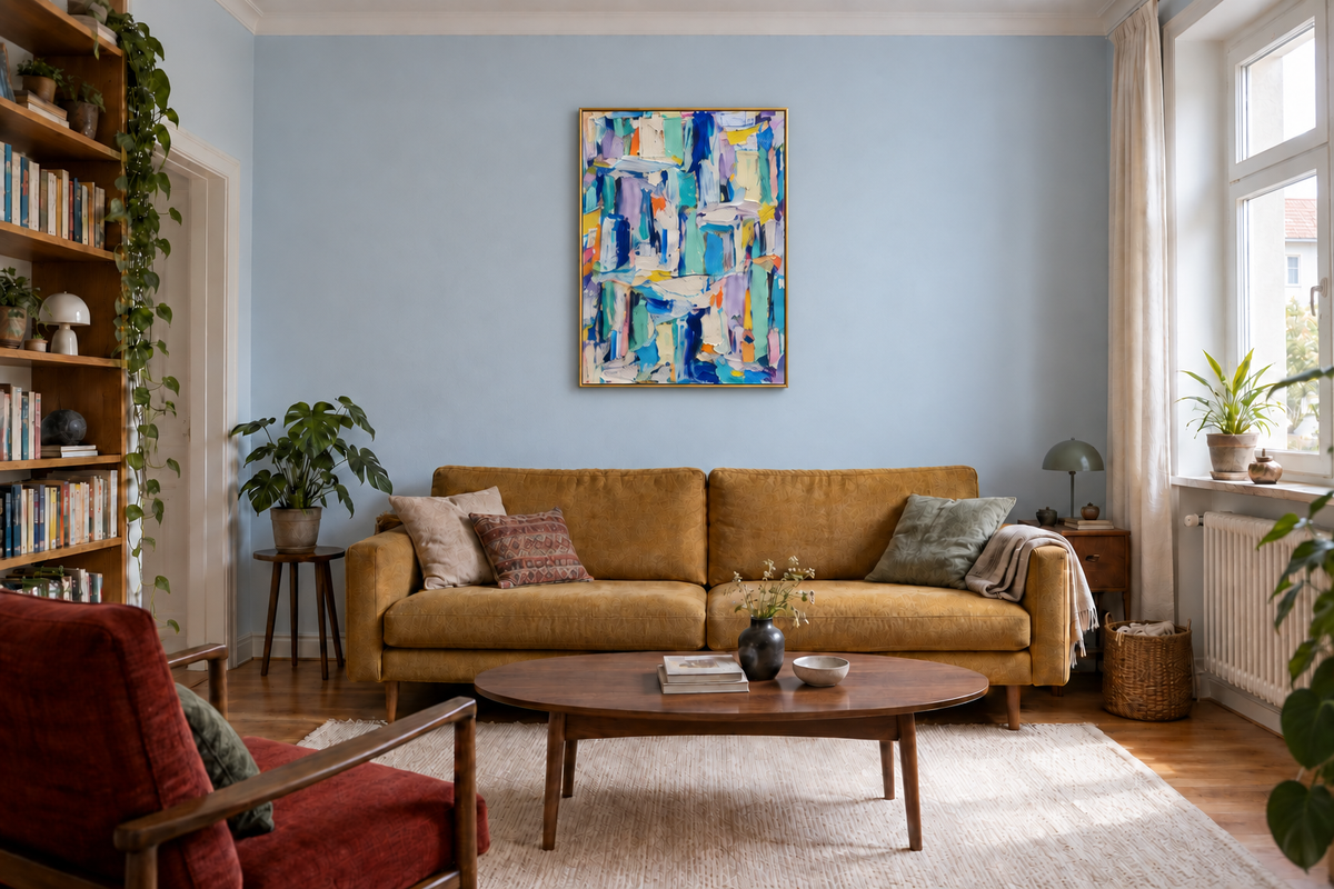 Handgemaltes Gemälde 'colors' 90x120cm