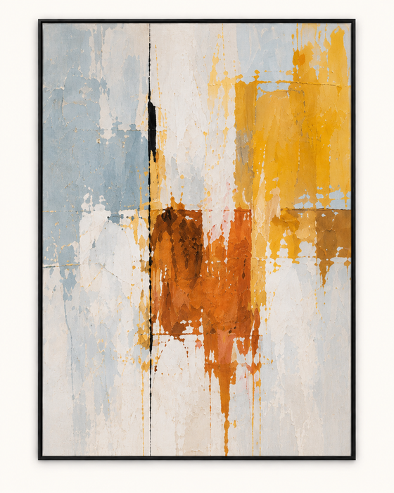 Handgemaltes Gemälde „Sonnenfenster“ 90x120cm