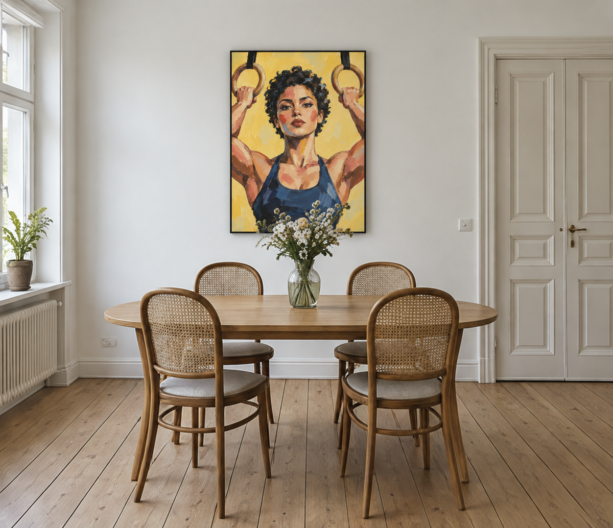 Handgemaltes Gemälde 'Die Schwebende' 90x120cm